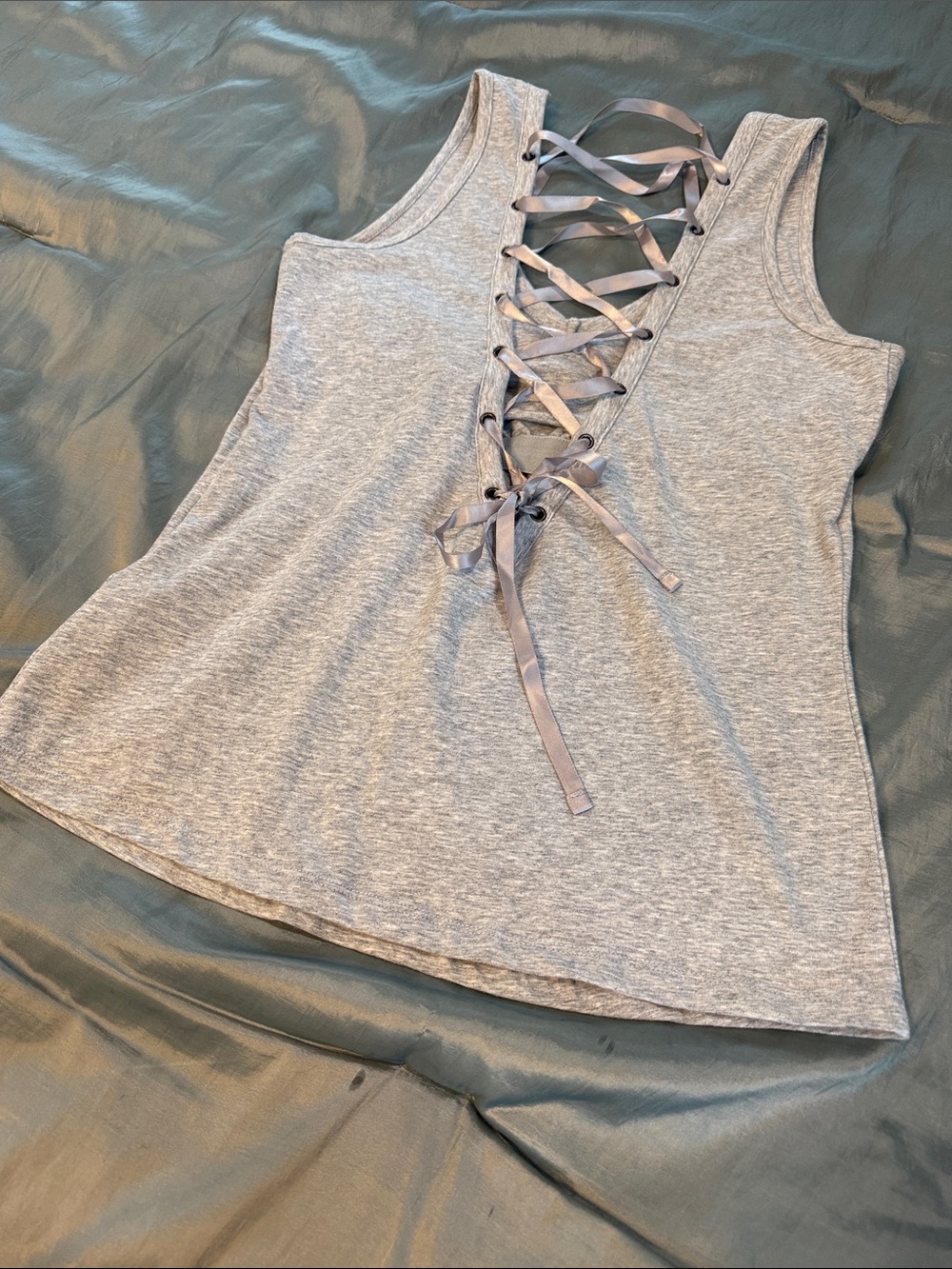 Harley Tank Top with Silver Sequin Accents - Picture 3 of 6